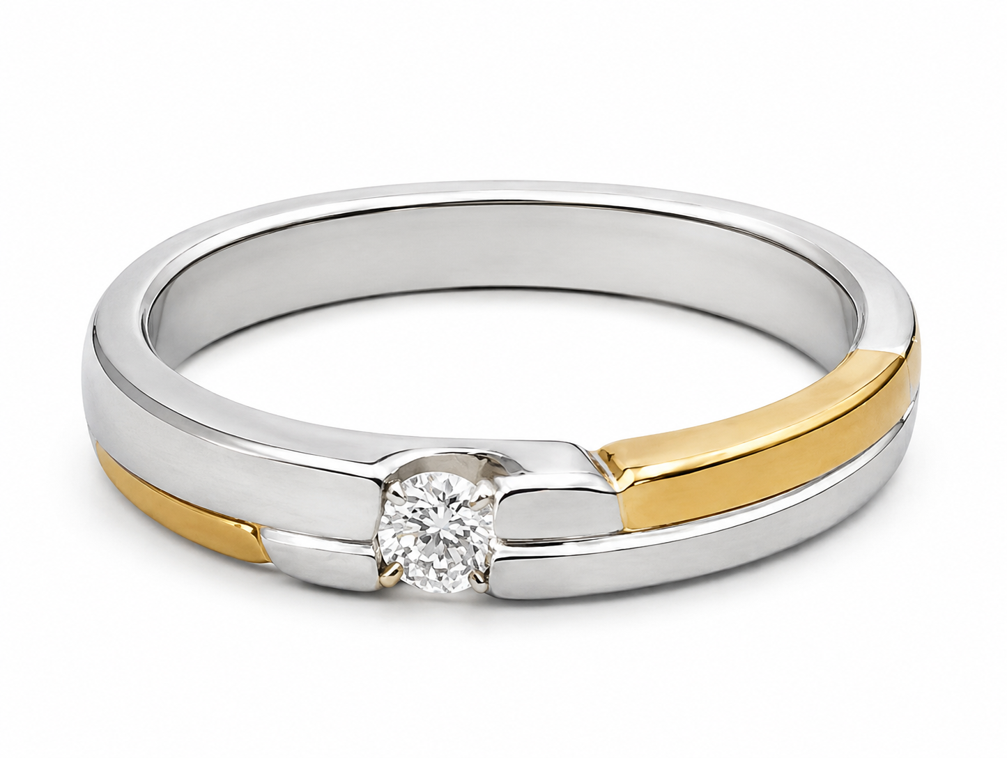 Pt950 Platinum Diamond Band with 0.15Ct IJ/SI Diamonds – 5.62g High Polish Finish | Savya Jewels