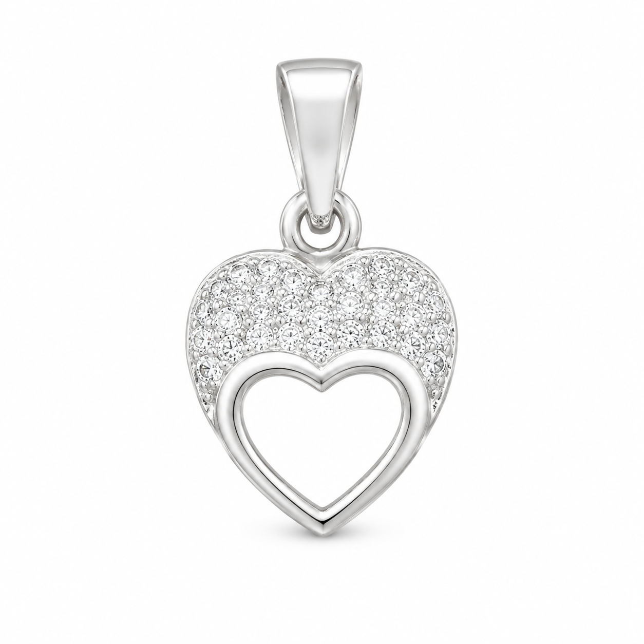 Platinum Diamond Pendant for Women – Pt950 Contemporary Sparkling Diamond Pendant, 1.44g | Savya Jewels