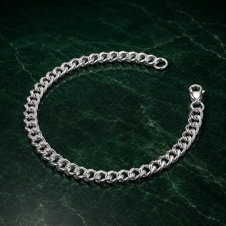 Platinum Men's Chain Bracelet | GIA Certified | Pt950 | Savya Jewels