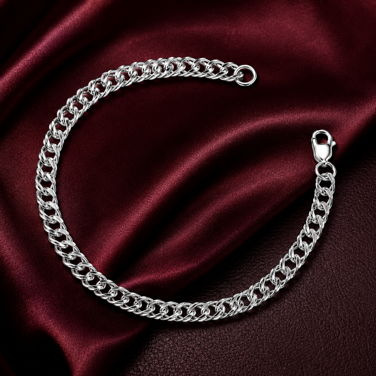 Platinum Men's Chain Bracelet | GIA Certified | Pt950 | Savya Jewels