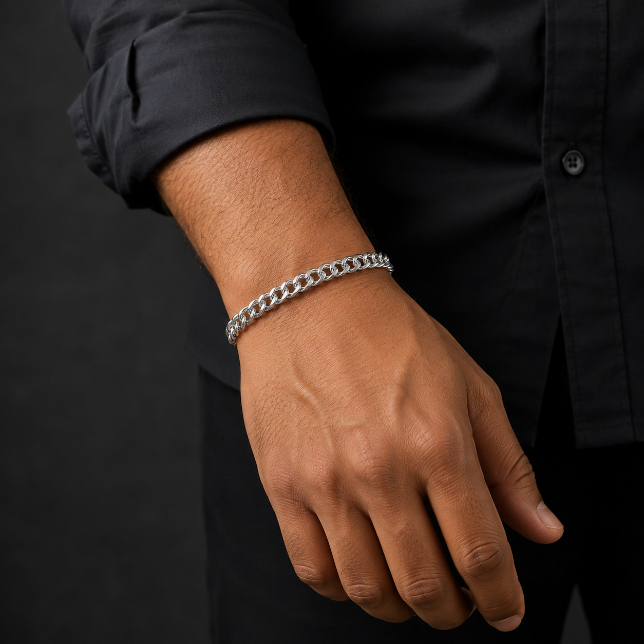 Platinum Men's Chain Bracelet | GIA Certified | Pt950 | Savya Jewels