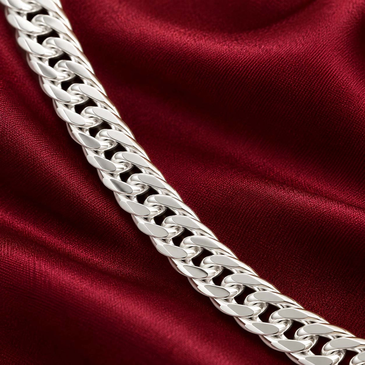925 Sterling Silver Curb Chain for Men, 19.300 g