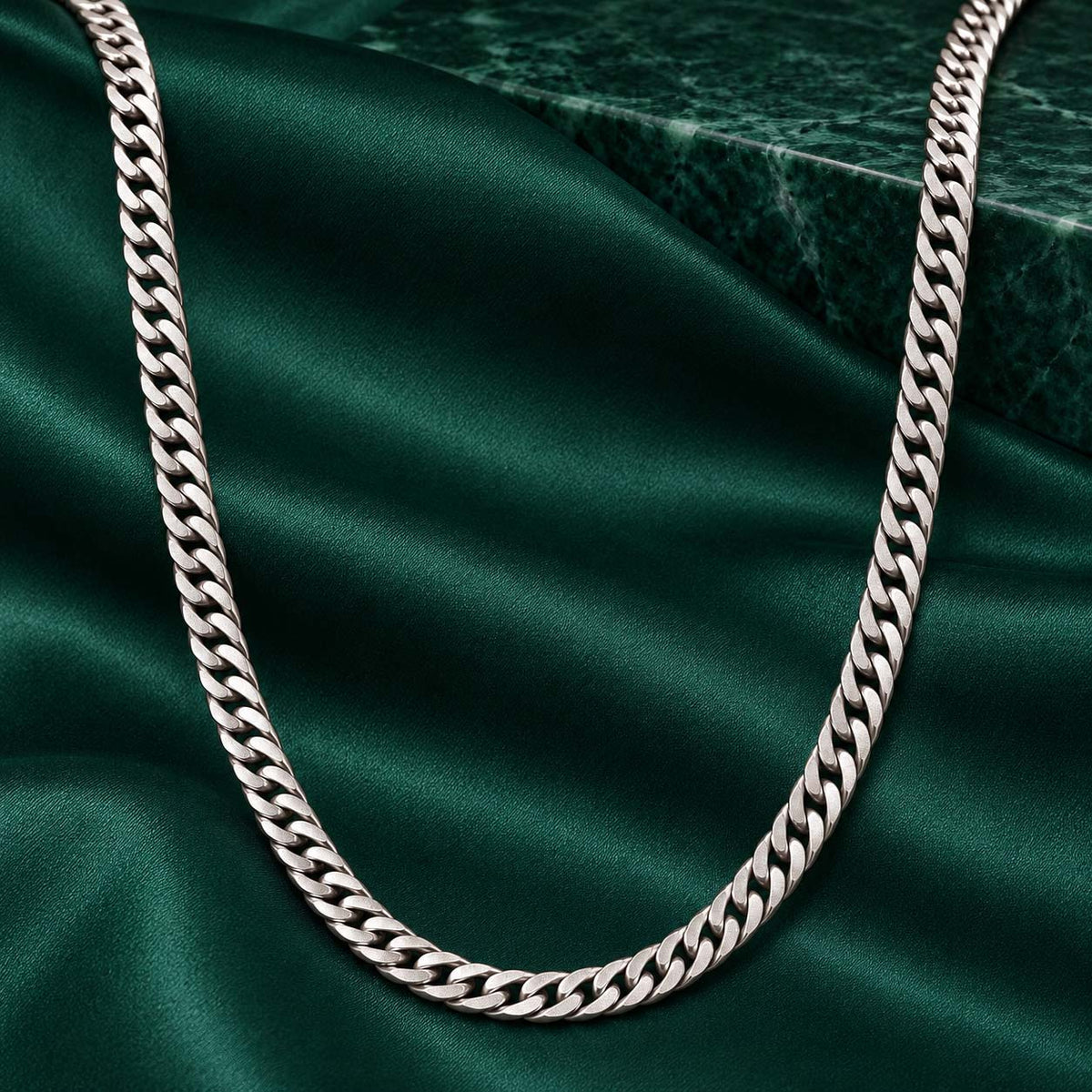 925 Sterling Silver Curb Chain for Men, 22.500 g