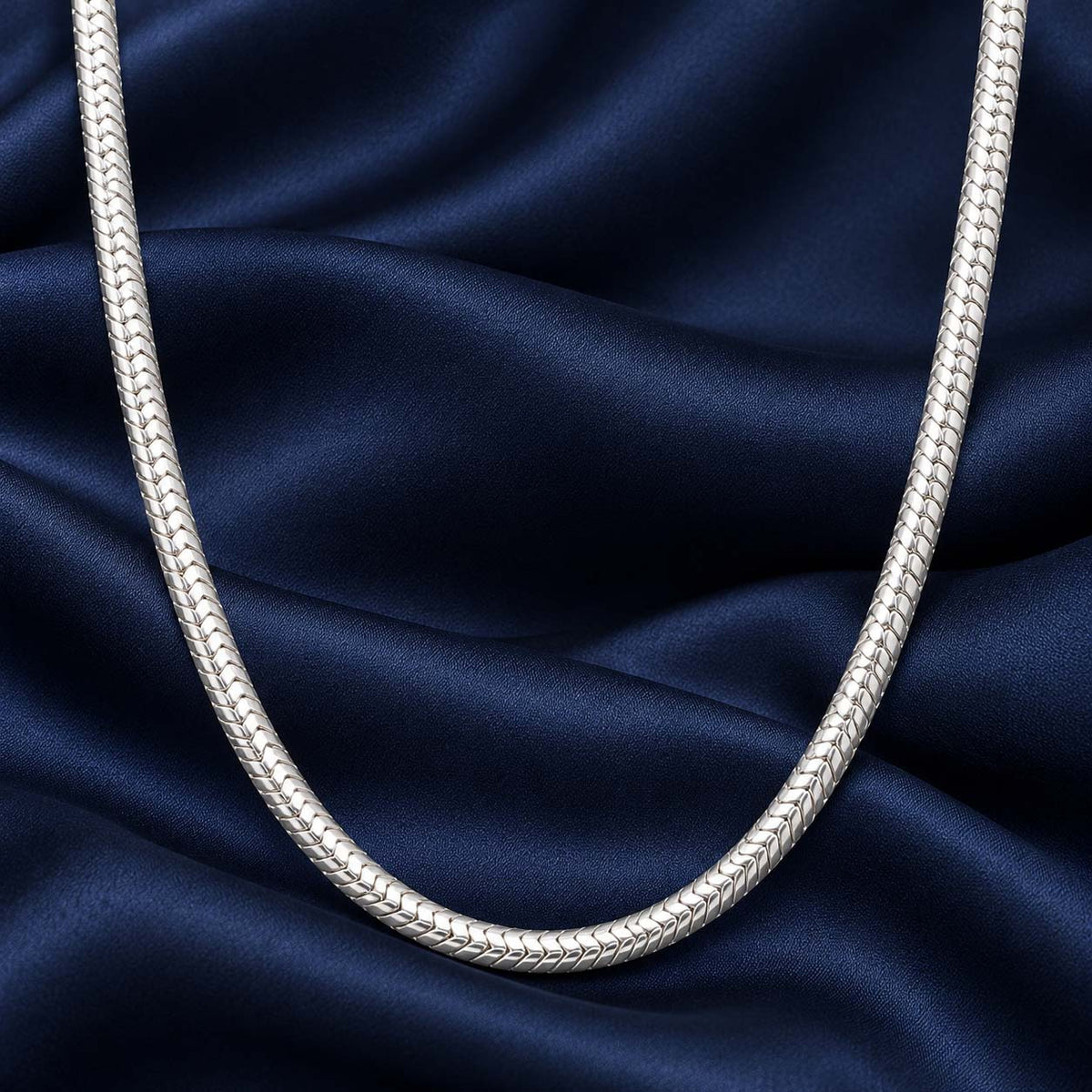 925 Sterling Silver Oval Link Chain for Men, 10.5 g