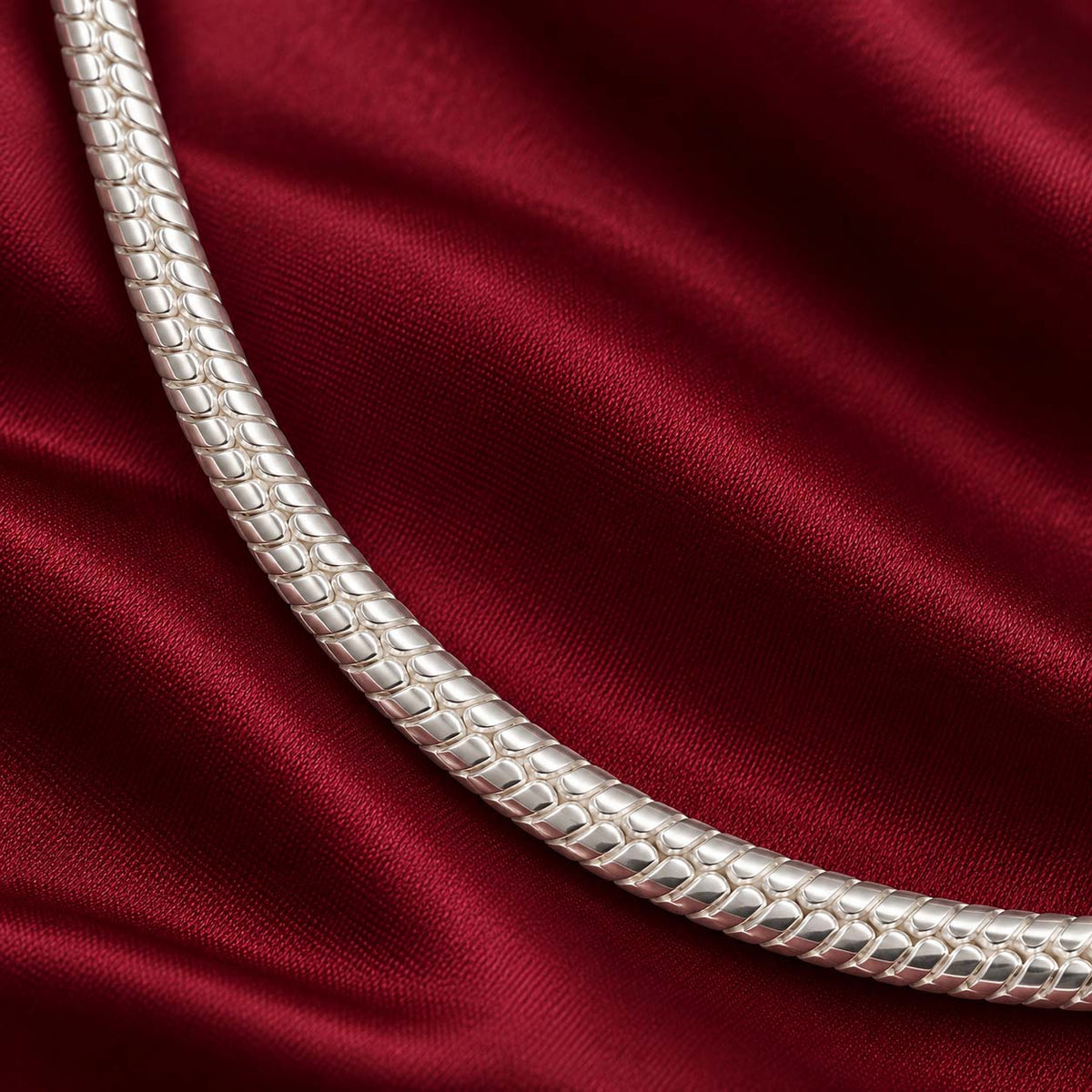 925 Sterling Silver Oval Link Chain for Men, 10.5 g