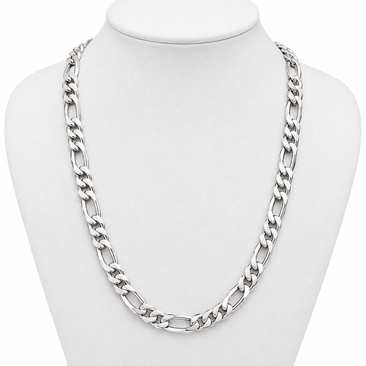 925 Sterling Silver Figaro Chain for Men, 24.800 g