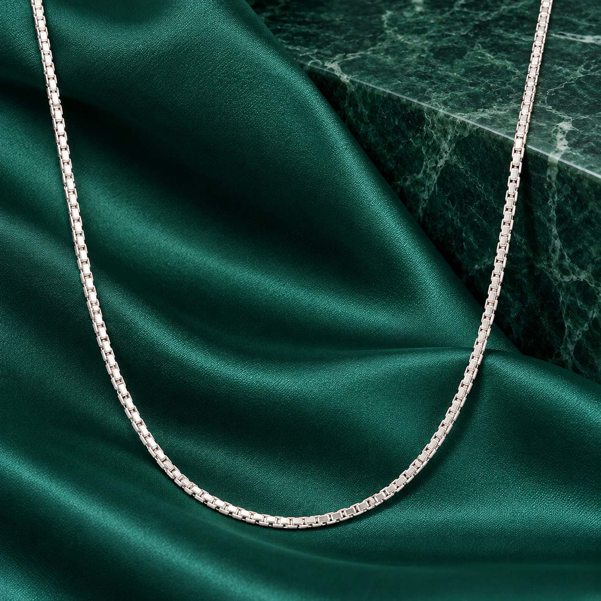 925 Sterling Silver Slim Chain for Men, 6.830 g