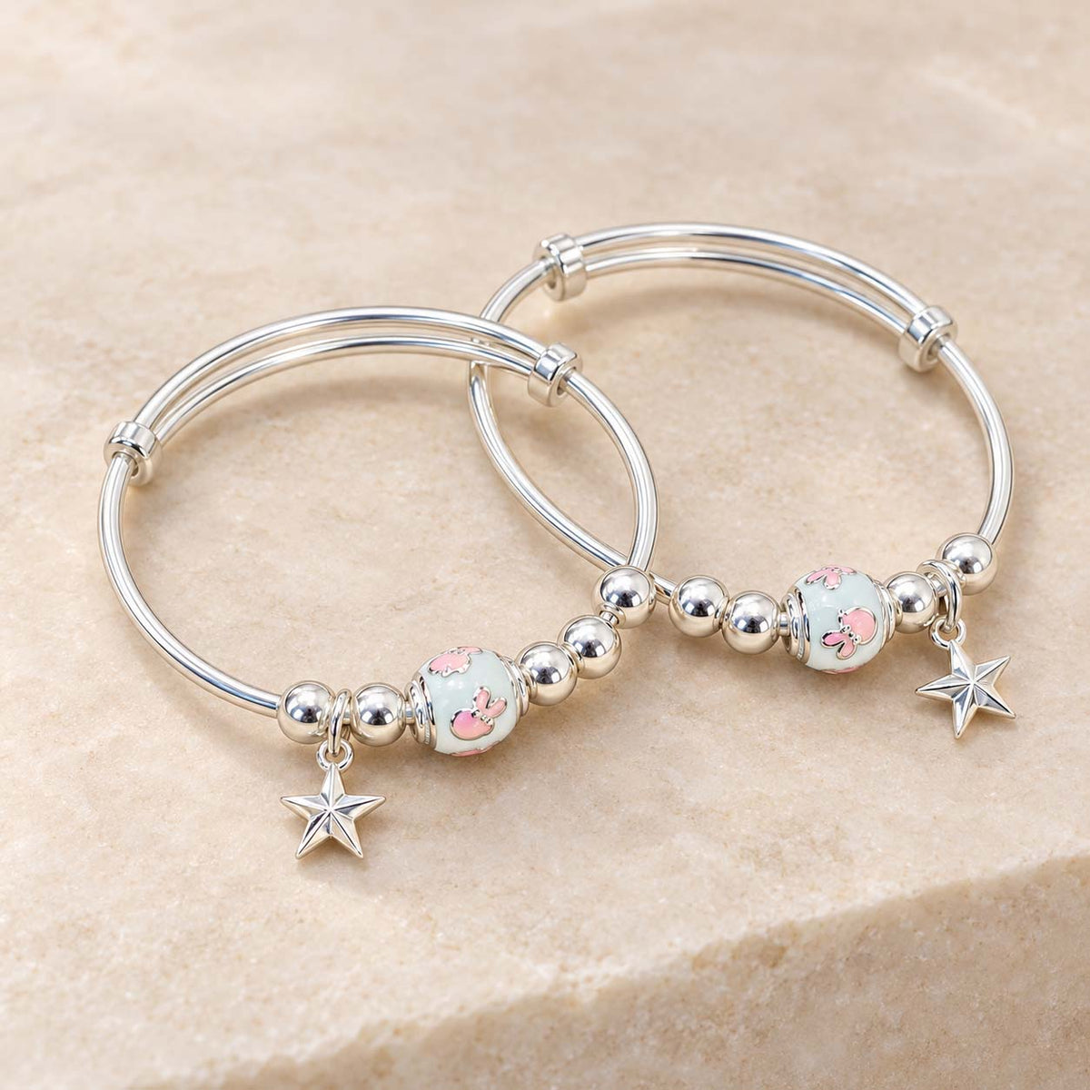 Silver Baby Bracelet with Oval Name Plate | Savya Jewels