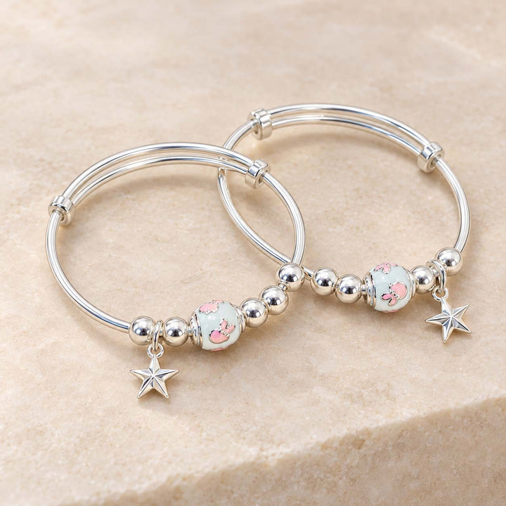 Silver Baby Bracelet with Oval Name Plate | Savya Jewels