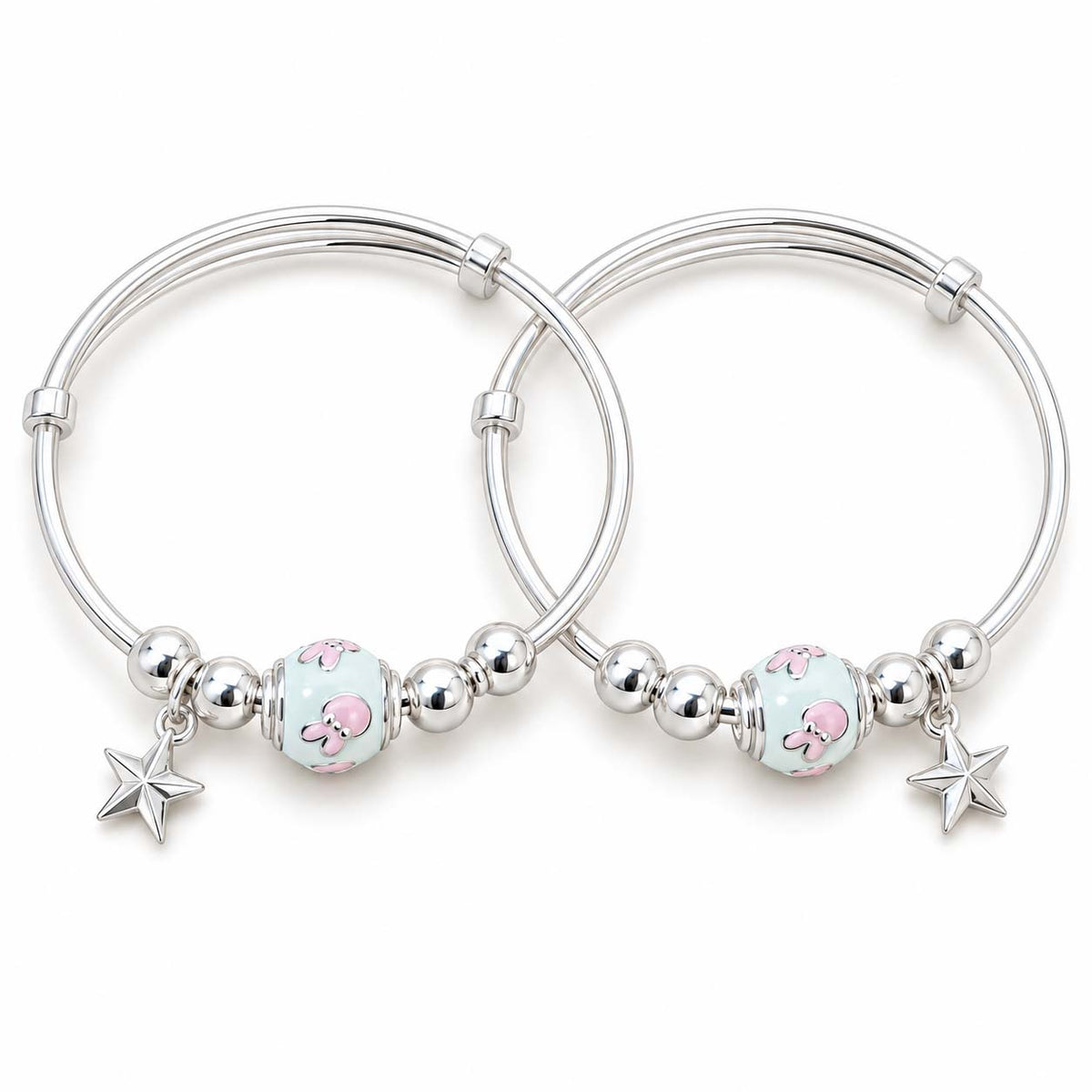 Silver Baby Bracelet with Oval Name Plate | Savya Jewels