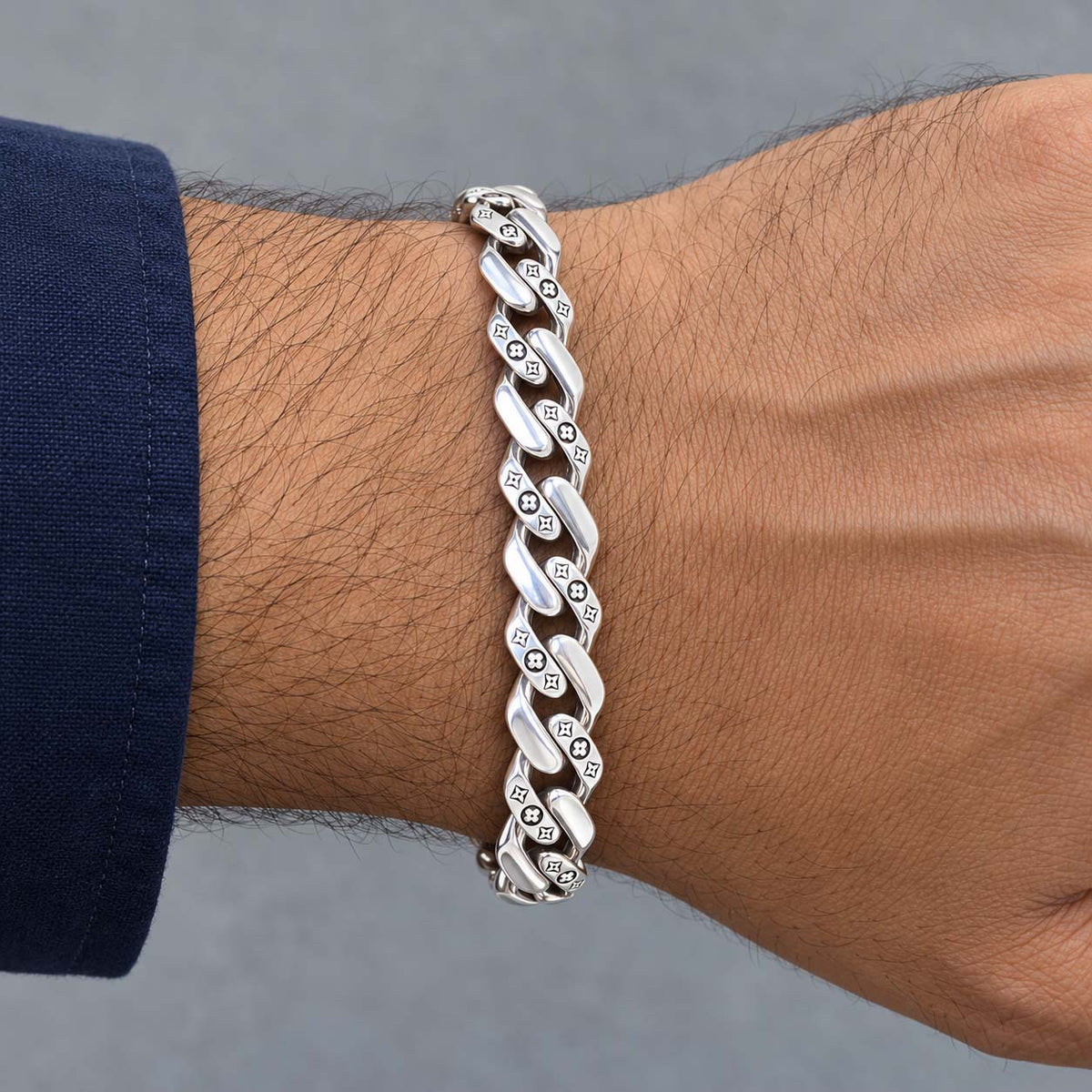 42.400 g 925 Sterling Silver Bracelet for Men - Savya Jewels