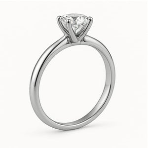 Iconic White Gold Diamond Ring | Savya Jewels | 18Kt 18-kt-gold