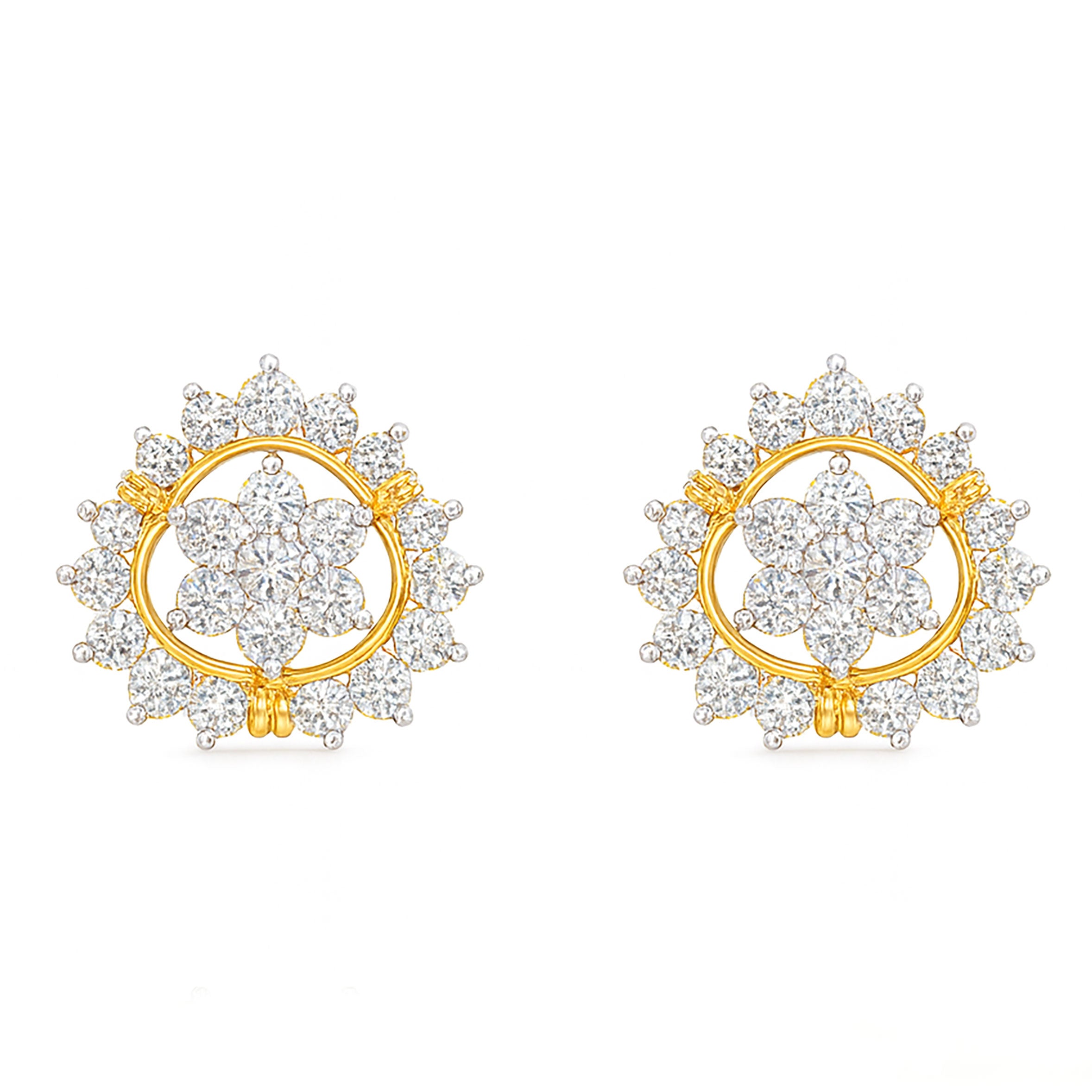 Elegant Daily-Wear Diamond Tops | Savya Jewels | 18-kt-gold