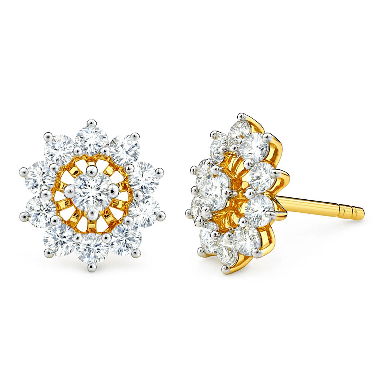 Best Elegant Gold Diamond Tops With Cut-Work Detailing in Meerut | Savya Jewels