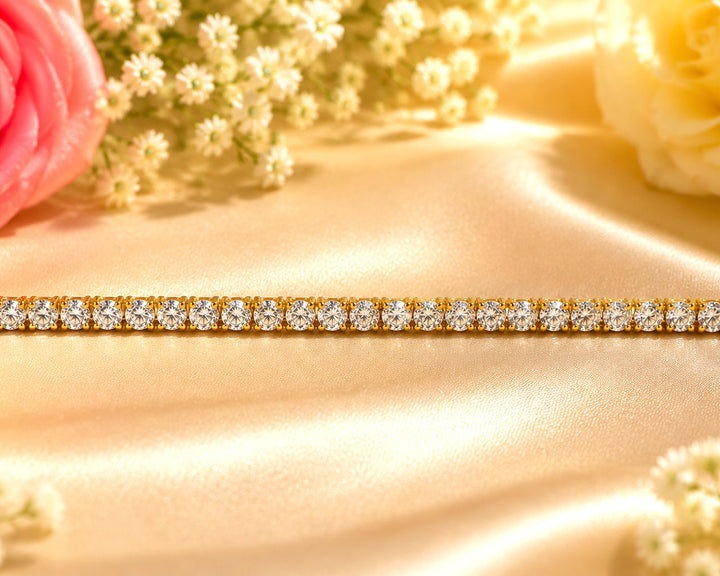 Brilliant Harmony Diamond Tennis Bracelet | IGI Certified | Savya Jewels