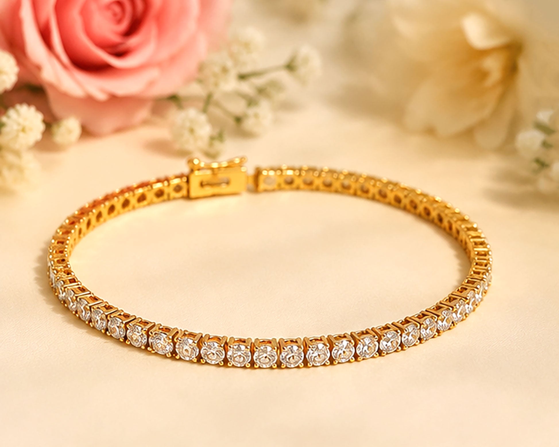 Brilliant Harmony Diamond Tennis Bracelet | IGI Certified | Savya Jewels