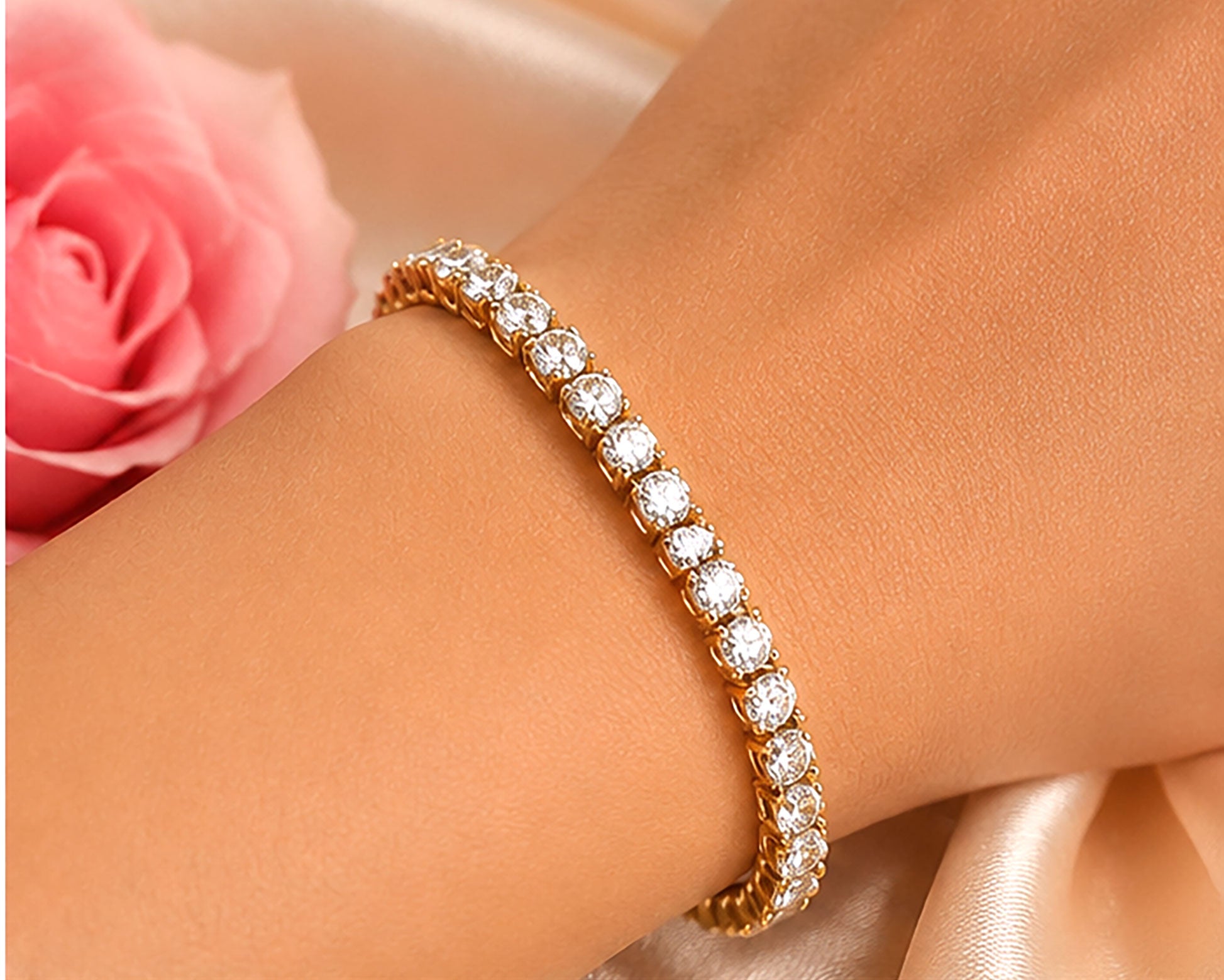 Brilliant Harmony Diamond Tennis Bracelet | IGI Certified | Savya Jewels