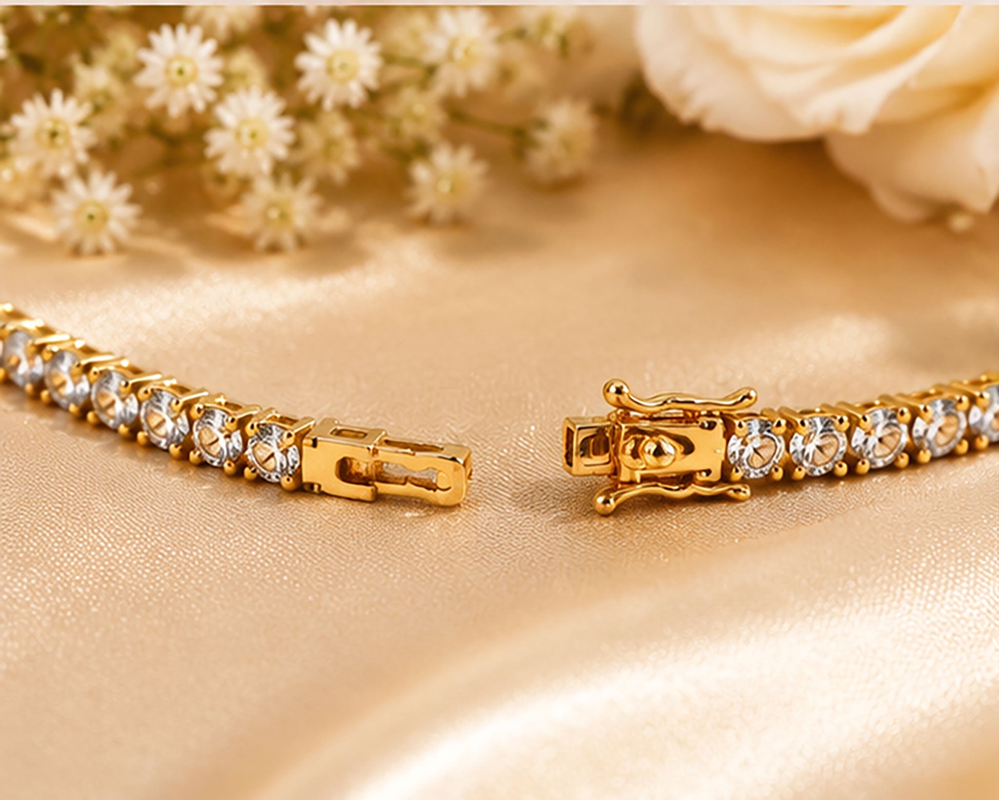 Celestial Brilliance Diamond Tennis Bracelet | IGI Certified | Savya Jewels