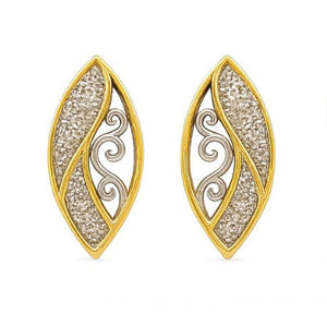 Best Elegant Gold & Diamond Marquise Tops in Meerut | Savya Jewels