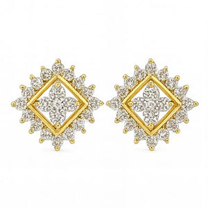 Best Gold Diamond Swirl Design Tops in Meerut | Savya Jewels