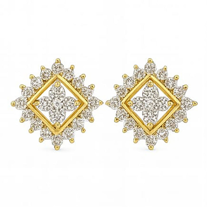 Best Gold Diamond Swirl Design Tops in Meerut | Savya Jewels