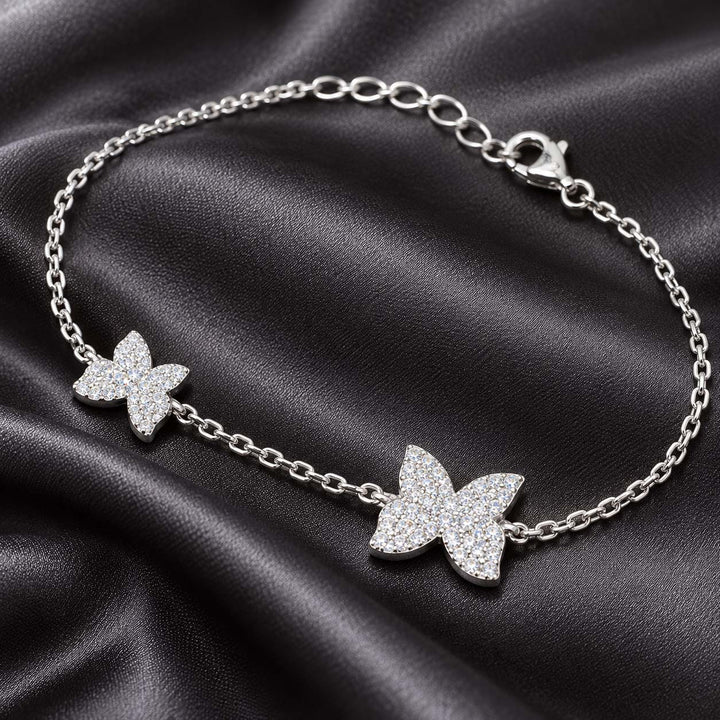 Butterfly Silver Bracelet for Women | Savya Jewels