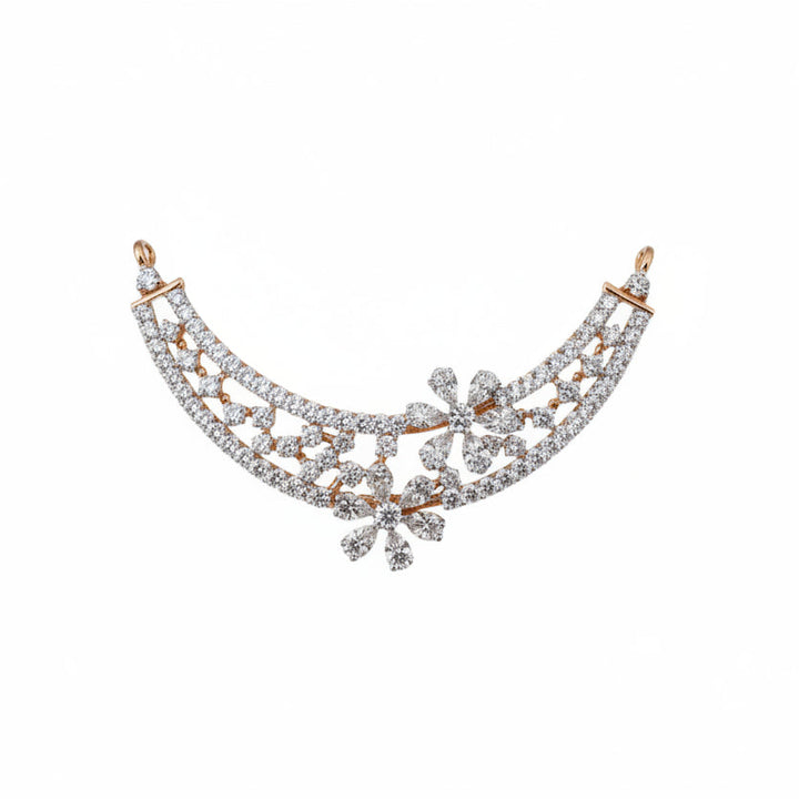 Best Chandrika Bloom Diamond  Double Kunda Pendant in Meerut | Savya Jewels