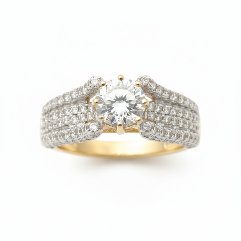 Best Everyday Classic White Gold Diamond Ring in Meerut | Savya Jewels