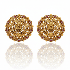 Antique Lakshmi Floral Tops Pair with Reflection