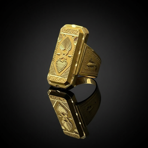 Dark Reflection - Gents Gold Ring 2