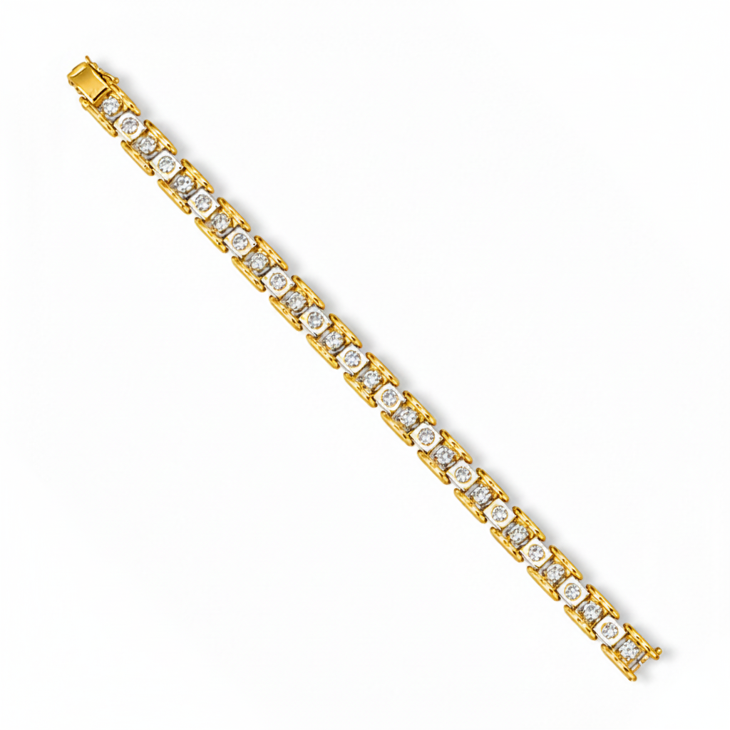 Diamond Tennis Bracelet Retouched