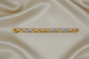 Diamond Wave Bracelet on Satin