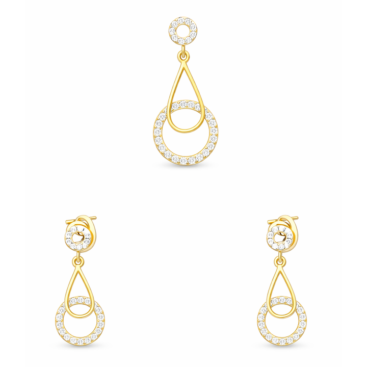 Best Eternal Circle Diamond Pendant Set in Meerut | Savya Jewels