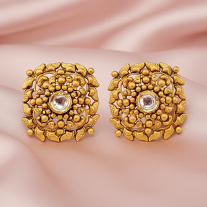 Gold Temple Tops Standing on Satin