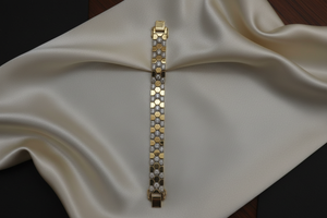 Honeycomb Diamond Bracelet on Satin