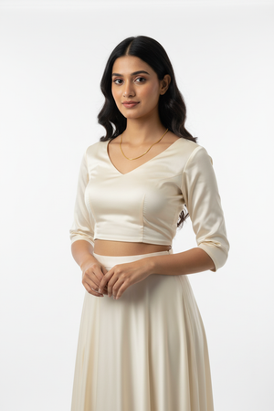 Venetian Box Gold Chain - Female Model