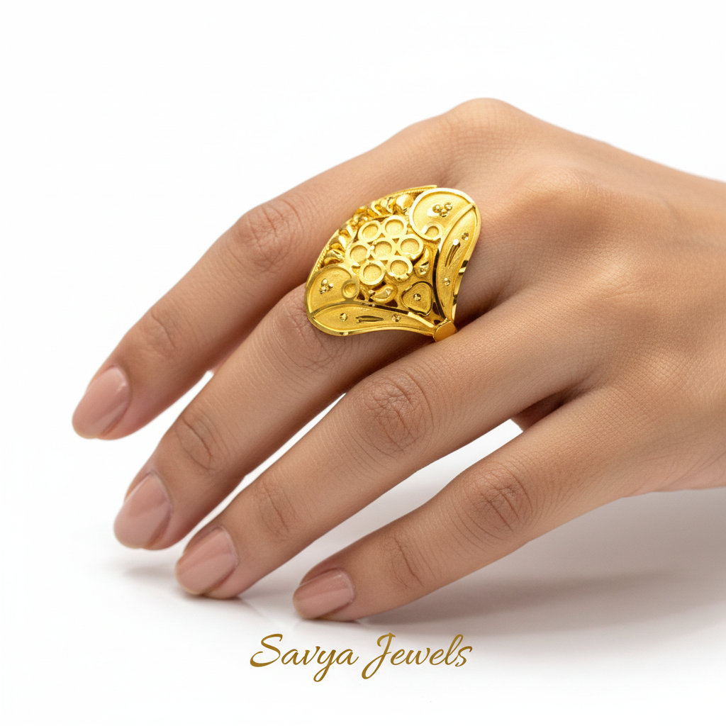 Paisley Jali Ring - Model