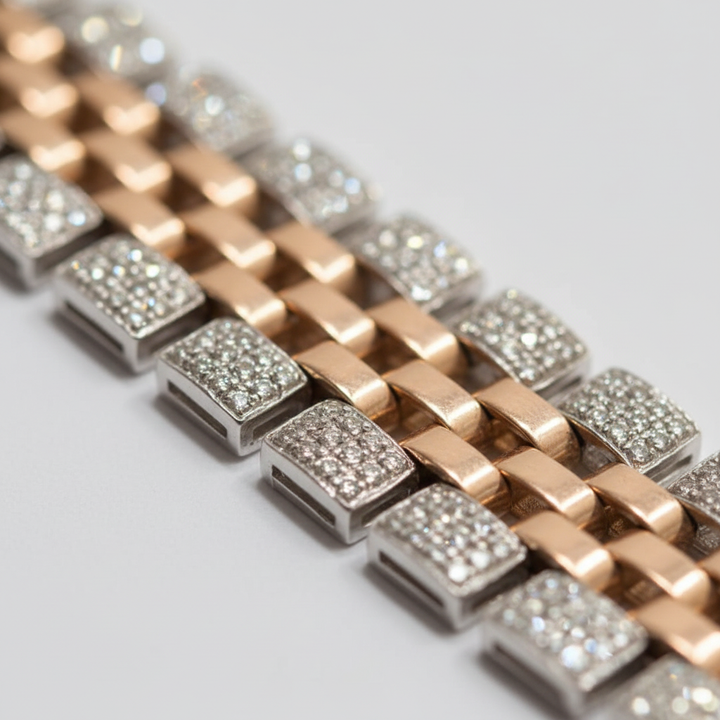 Panther-Link Bracelet Closeup