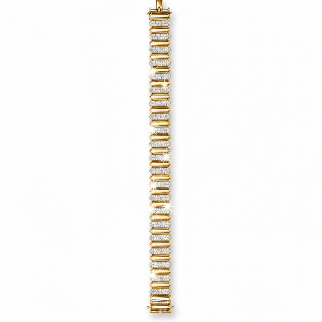 Retouched Diamond Chain Bracelet