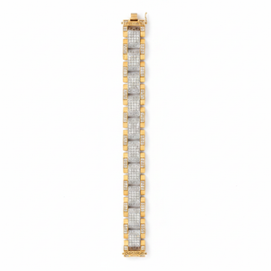 Retouched Greek Key Diamond Bracelet