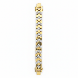 Retouched Honeycomb Diamond Bracelet
