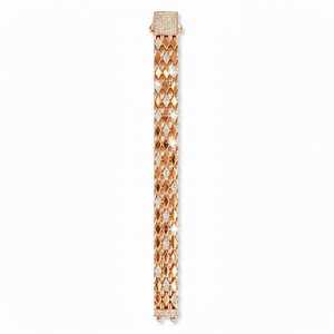 Retouched Rose Gold Mesh Bracelet