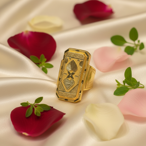 Satin & Rose - Gents Gold Ring 2