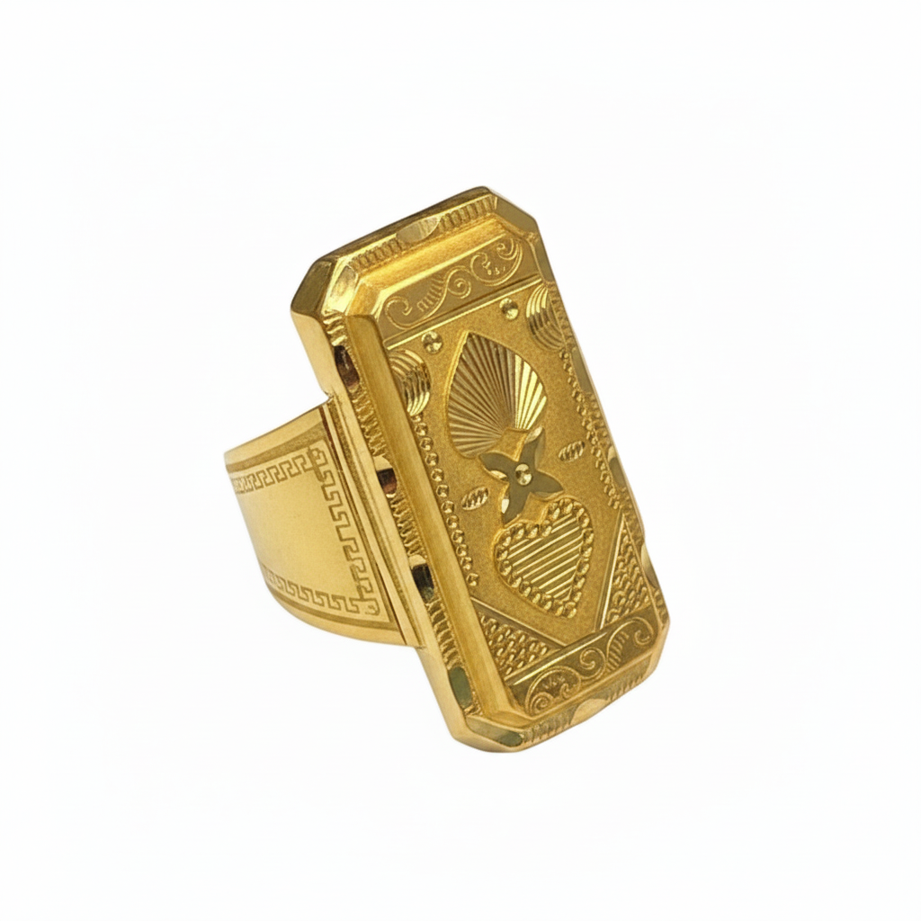 White Background - Gents Gold Ring 2