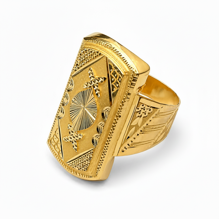 White Background - Gents Sunburst Ring